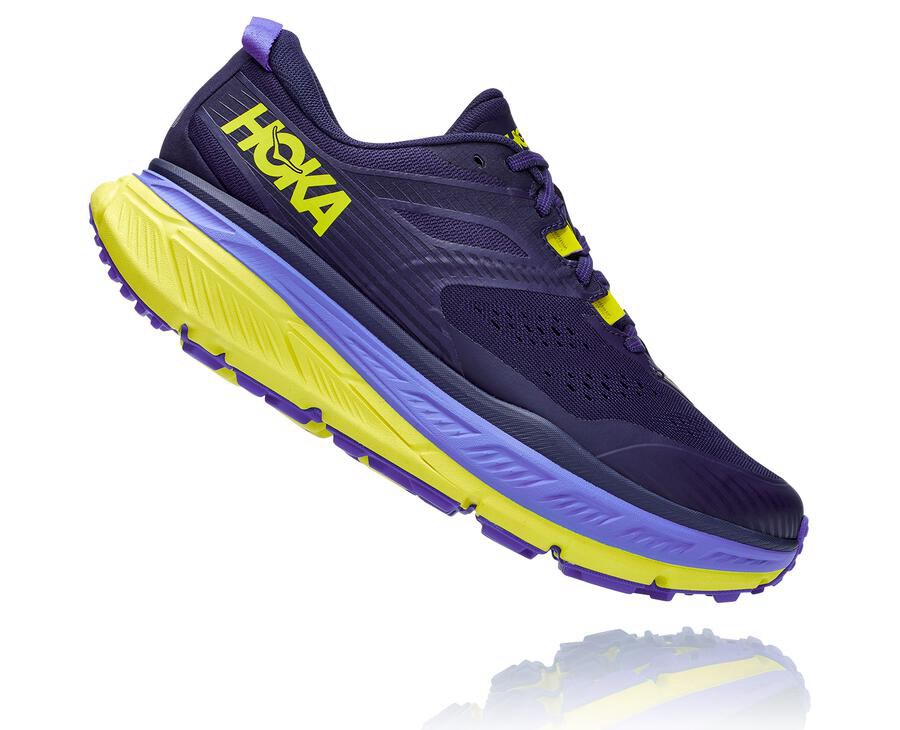 Tenis Trail Hoka One One Masculino Azuis/Verdes - Stinson Atr 6 - 257-RBLEPM